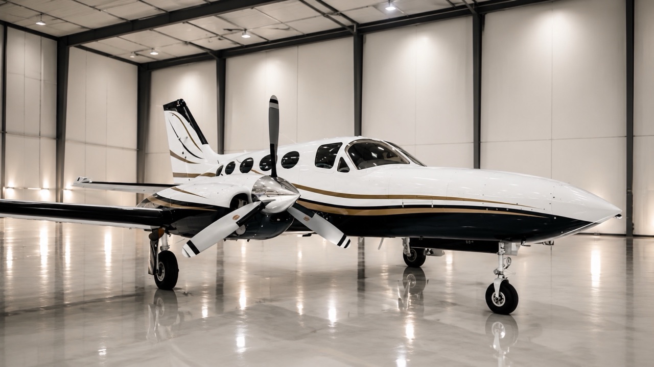 Cessna 421 Golden Eagle on the ramp